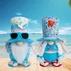 2Pcs Beach Gnomes Plush Cute Shelf Sitters with Weighted Base for Birthday Gifts