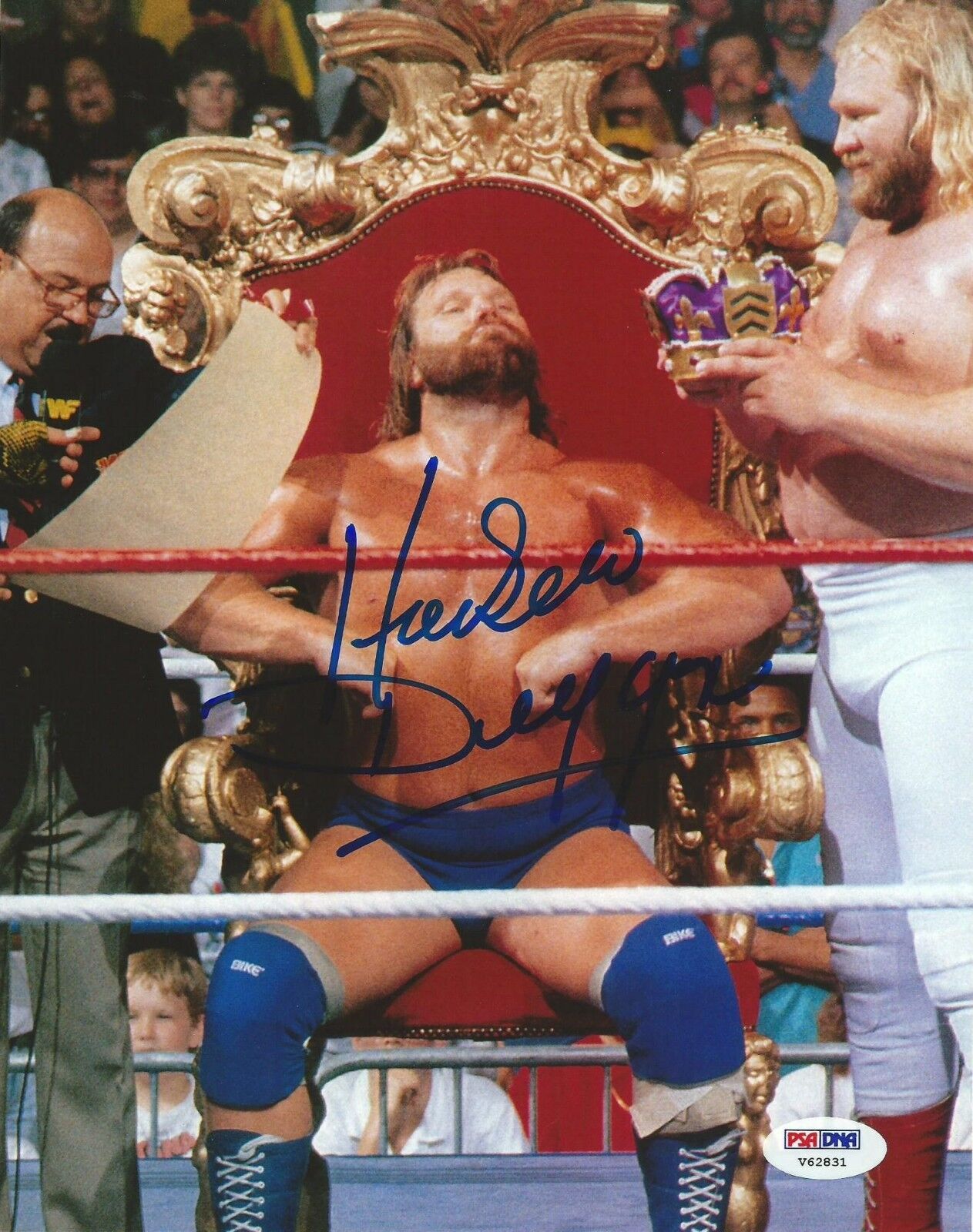 Hacksaw Jim Duggan Signed 8x10 Photo Poster painting PSA/DNA WWE King of the Ring Royal Rumble