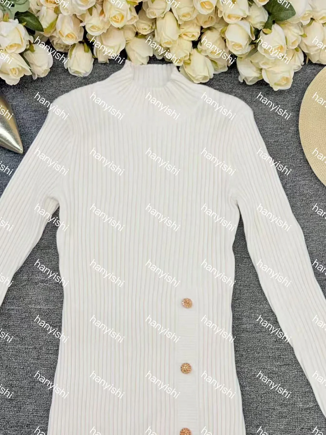 Nigikala Nigikala Casual Wool Dress Temperament Simple Dress Dress Autumn And Winter Women's Clothing