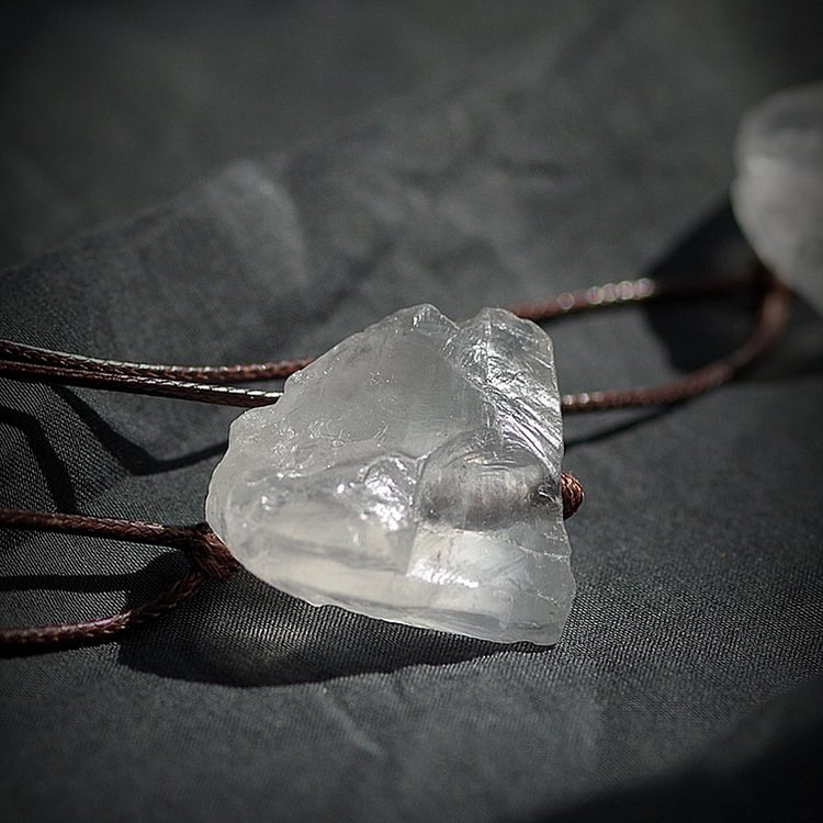 Clear Crystal Meditation Balance Gemstone Neclace