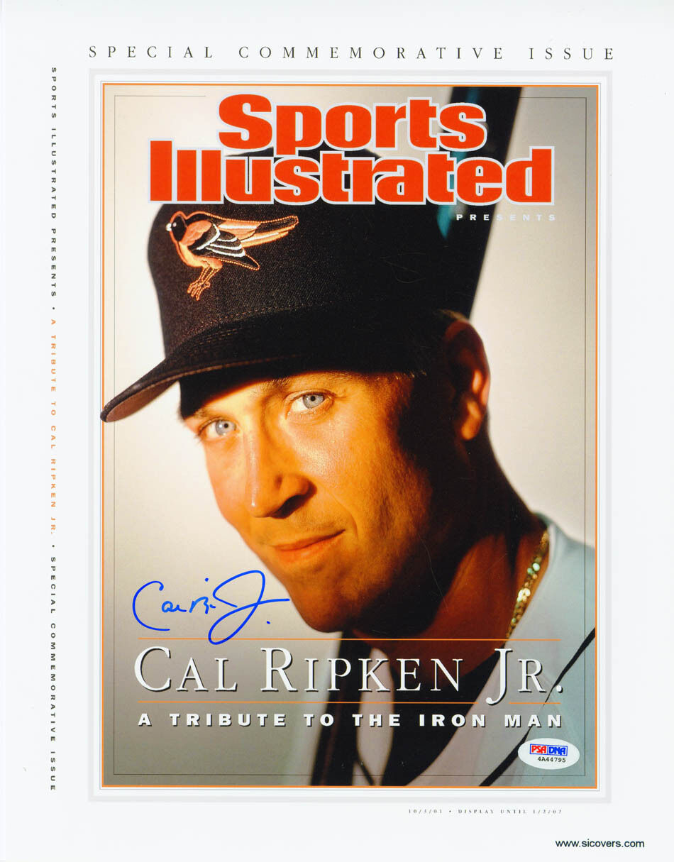 Cal Ripken Jr. SIGNED Sports Illustrated Print Orioles ITP PSA/DNA AUTOGRAPHED