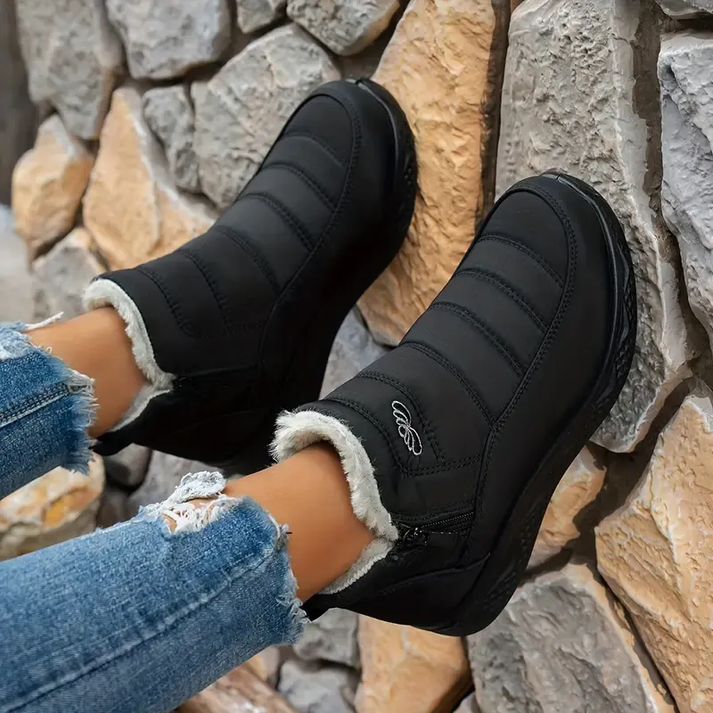 Women's Insulated Snow Boots &ndash; Waterproof. Non-Slip & Fur Lined | Comfortable Warm Winter Shoes for Mature Women