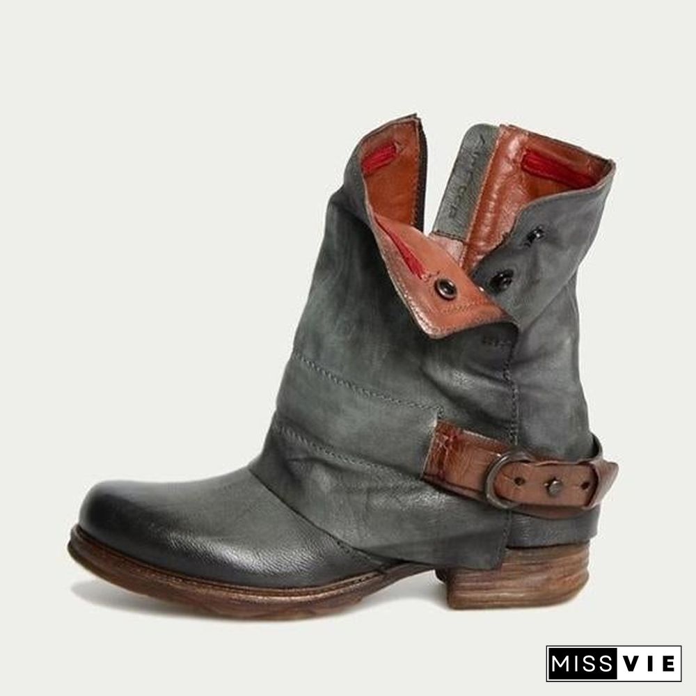 Casual Classic Comfy Zipper Booties