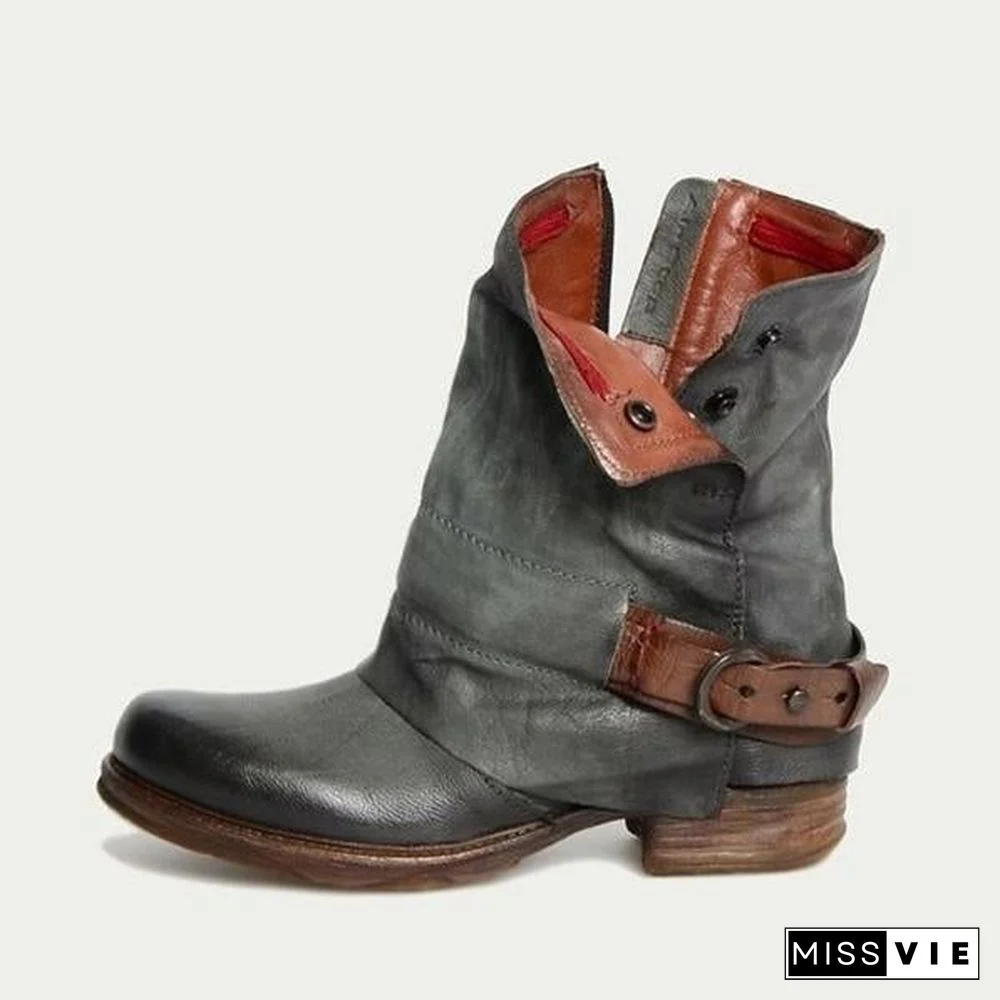 Casual Classic Comfy Zipper Booties