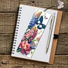 4Pcs Special Shape Butterfly Flower Diamond Painting Bookmark Art Projects