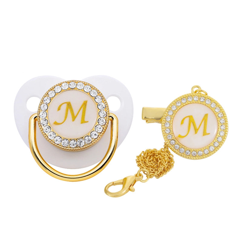 Elegant Letter Silica Gel Baby Accessories