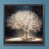 Arbre de vie-plein diamant rond peinture-30 * 30cm