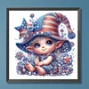 Diamond Painting-DIY Full Round Drill US Flag Star Gnome