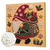 (20x20cm)Delivery Gnome DIY Pearl Painting Art With Inner Wooden Framed Kit