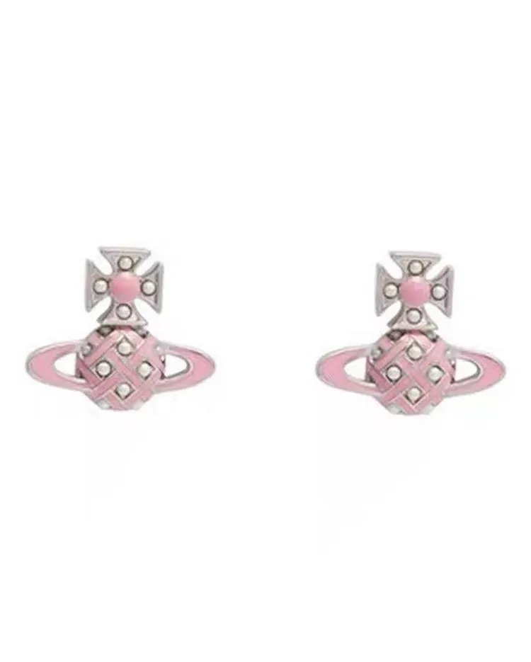 Pearl Accent Earrings for Women Spring Summer Dainty Studs