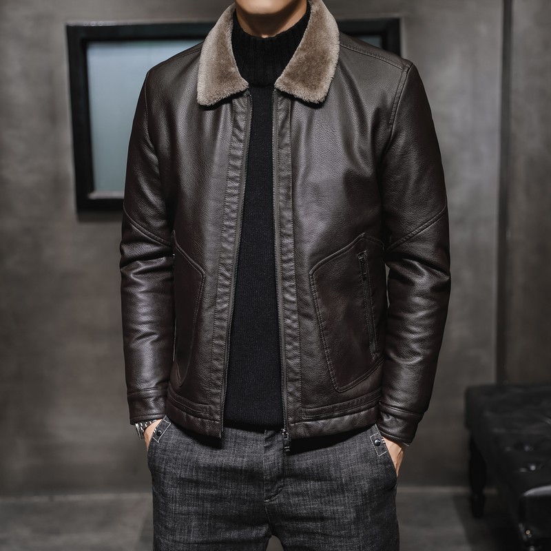 Korean Fashion Pu Motorcycle Suit