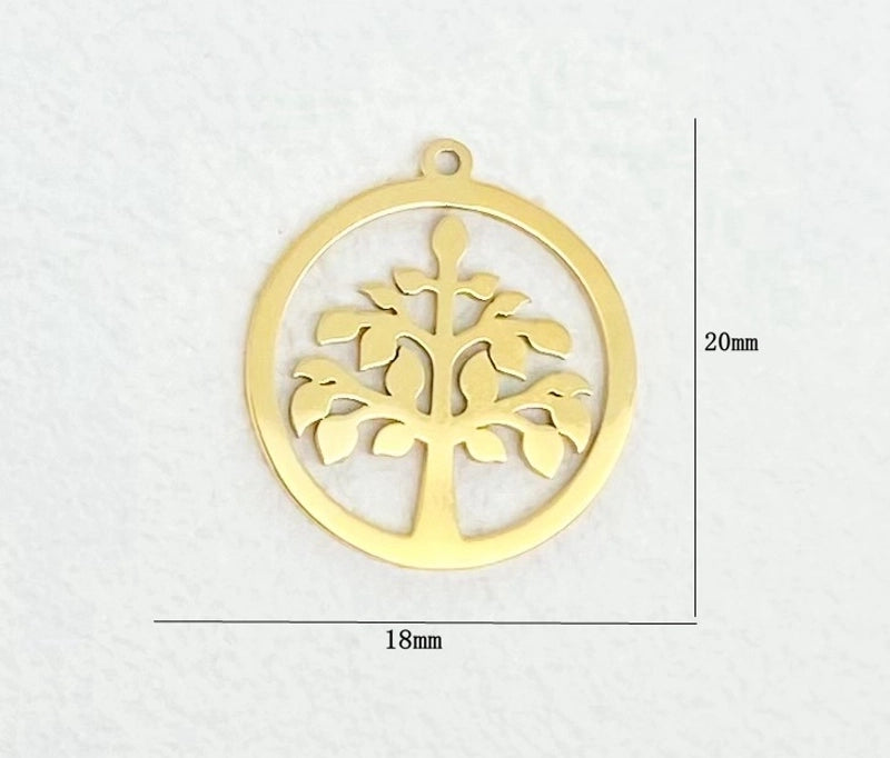 1 Piece 304 Stainless Steel Solid Color Jewelry Accessories Pendant