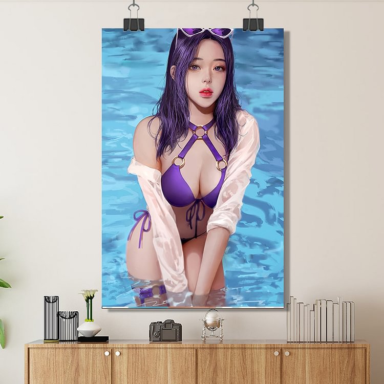 League of Legends - Caitlyn - Cosplay/Custom Poster/Canvas/Scroll Painting/Magnetic Painting