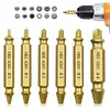 6pcs Damaged Screw Extractor Speed Out Drill Bits Tool Broken Bolt Remover