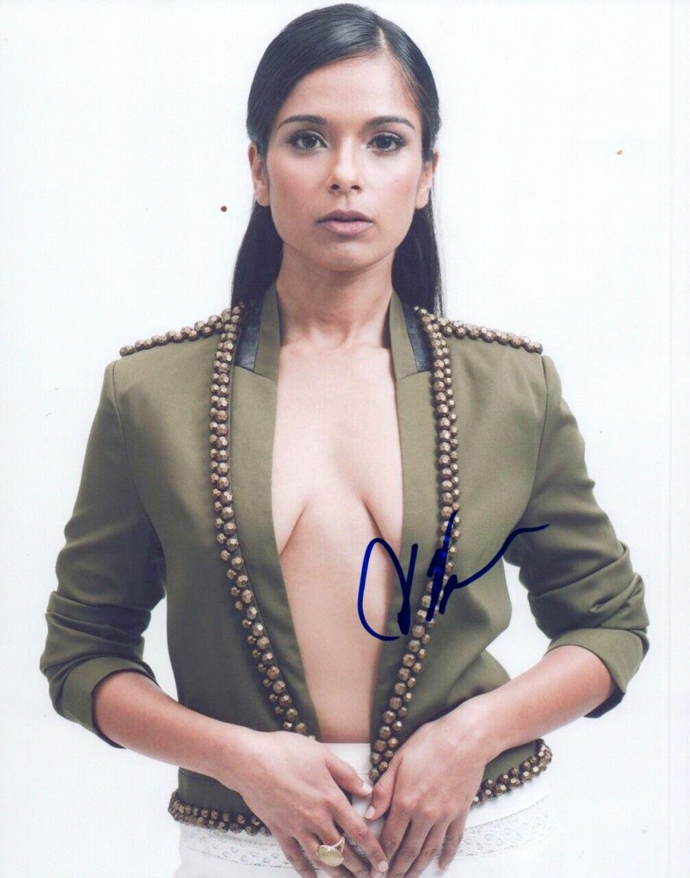 Dilshad Vadsaria Signed Autographed 8x10 Photo Poster painting Greek Actress COA