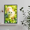 (40*60cm)Cat in Garden - Full Round Drill Diamond Painting