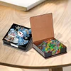 (US Local)5D DIY PU Snowman Diamond Painting Notecard Box Gem Art Sticky Note Holder
