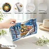 (25cm)Winter Steam Train DIY Diamond Painting PU Tissue Holder Box