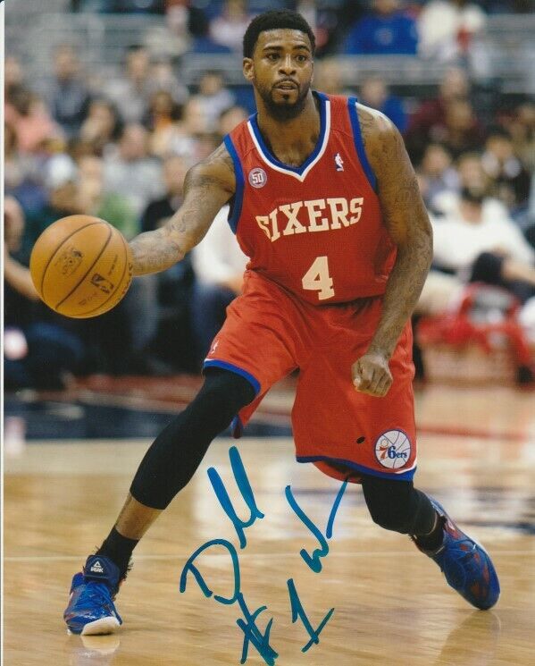 DORELL WRIGHT SIGNED PHILADELPHIA 76ers 8x10 Photo Poster painting! Autograph PROOF