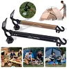 Camping Tent Staple Hammer Aluminum Alloy Hammer for Hiking Gardening (Black)