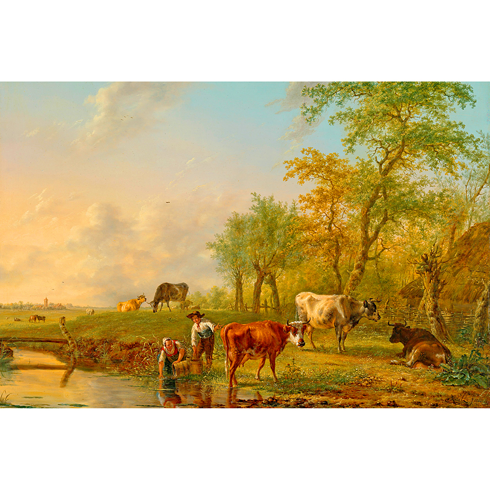 

Landscape Cows - 1000 Pieces Jigsaw Puzzle, 501 Original