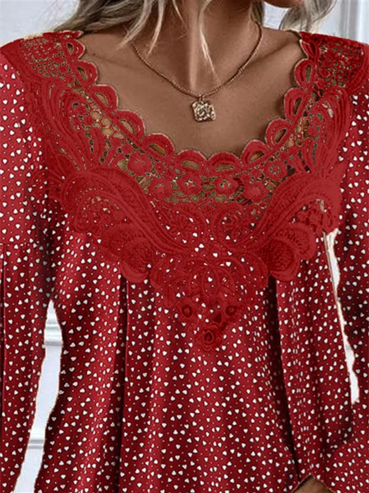 Women Half Sleeve V-neck Solid Color Dress