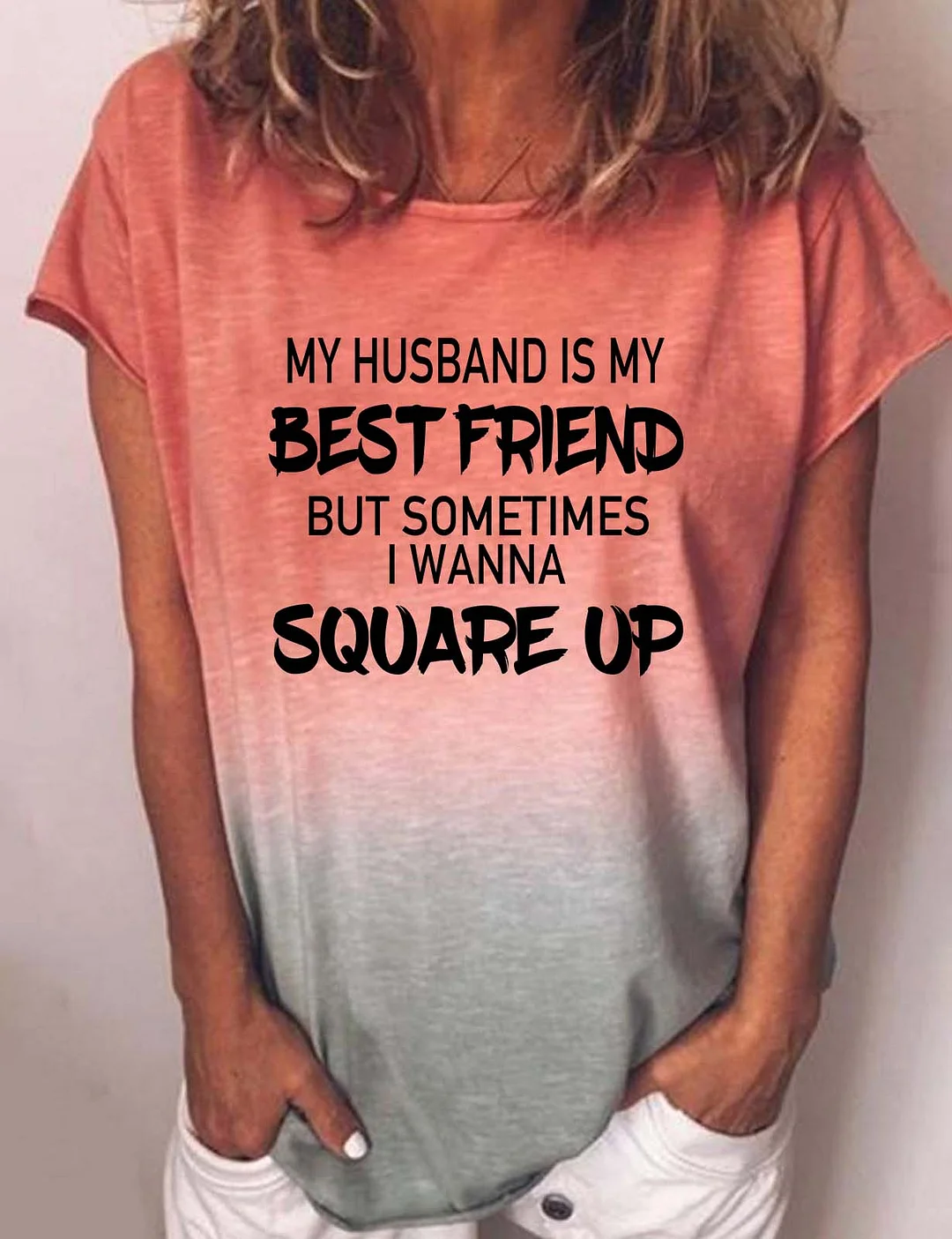 My Husband Is My Best Friend Gradient T-Shirt