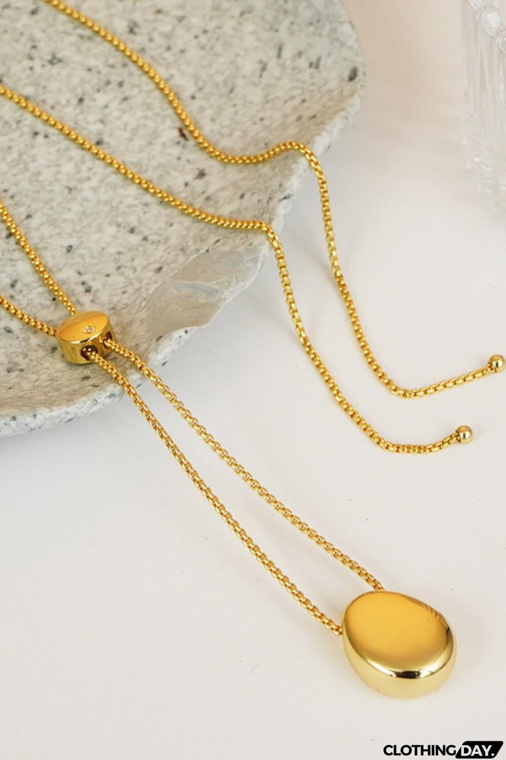 18K Gold-Plated Sweater Chain Necklace