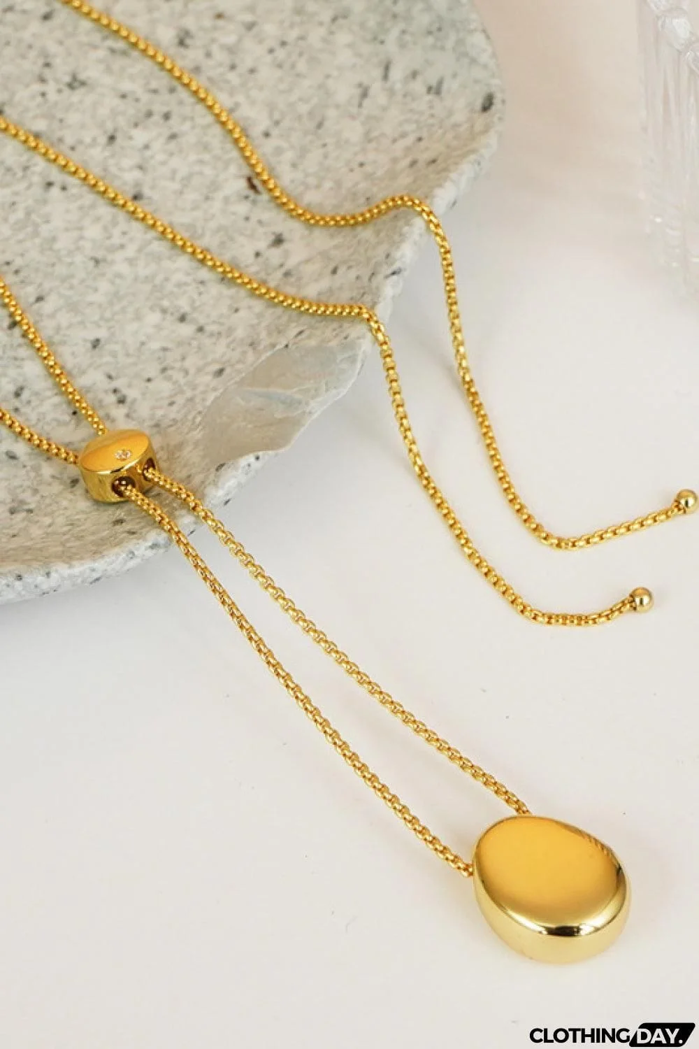 18K Gold-Plated Sweater Chain Necklace