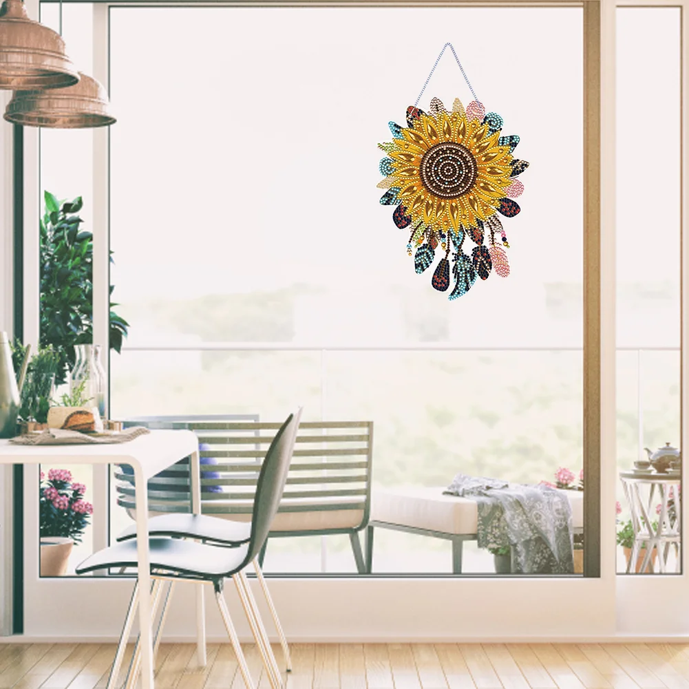 Dreamcatcher 2D Flat DIY Diamond Art Pendant Single-Sided Drill Wall Door Decor