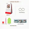 2027 New DIY Diamond Painting Flower Bouquet Desk Calendar Set 12-Month Flip Calendar Design Monthly Planner Office Desktop Decor