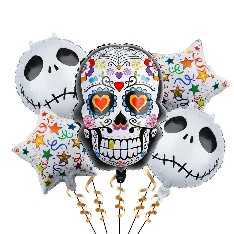 2 Pieces Halloween Geometric Aluminum Film Party Balloon