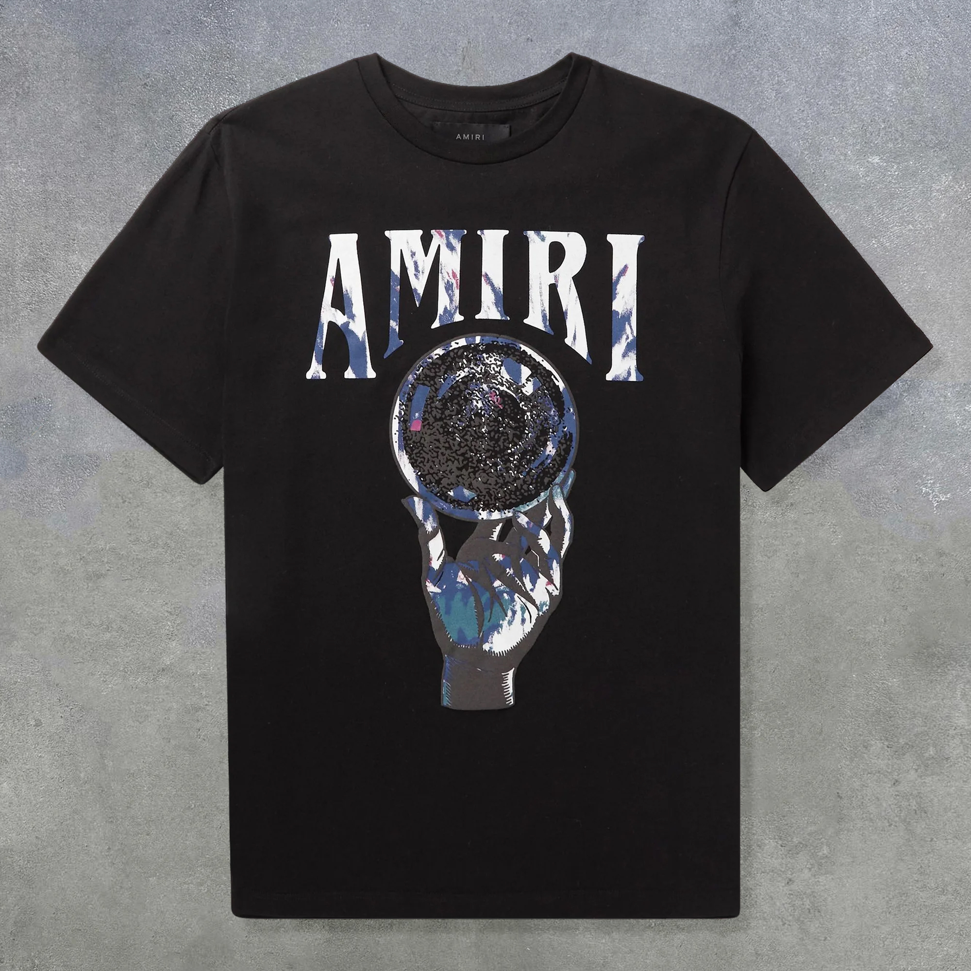 Amiri Finger Painting Cotton Short Sleeve T-Shirt