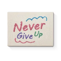 Never Give Up - Punch Needle