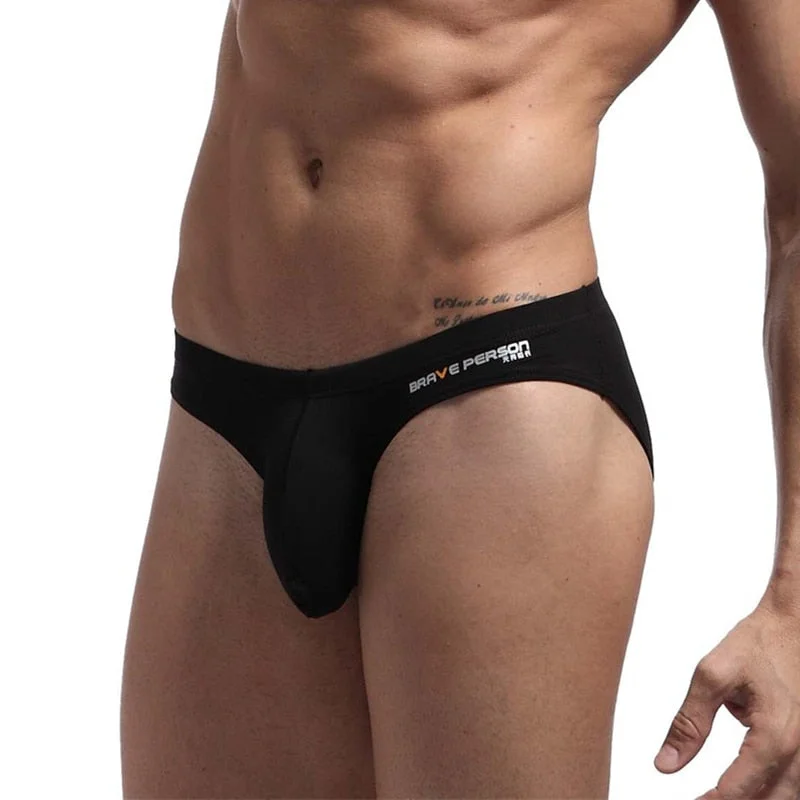 Aonga  Men Underwear Briefs U convex Big Penis Pouch Design Men Cotton Briefs for Man Bikini Hot Sale