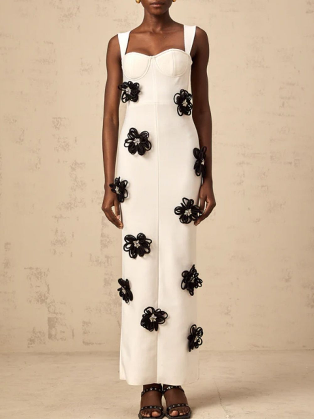 Fashionslee Women Arely Flower Maxi Bandage Dress