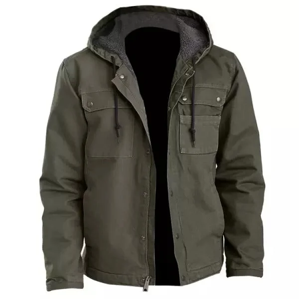 Mens Outdoor Tactical Hooded Jacket