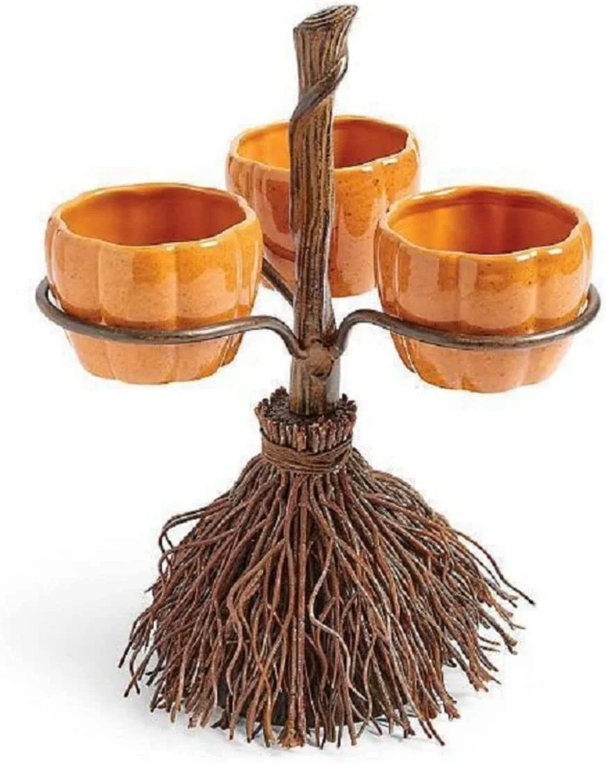 Halloween Pumpkin Snack Bowl Stand Halloween Party Favor Supplies