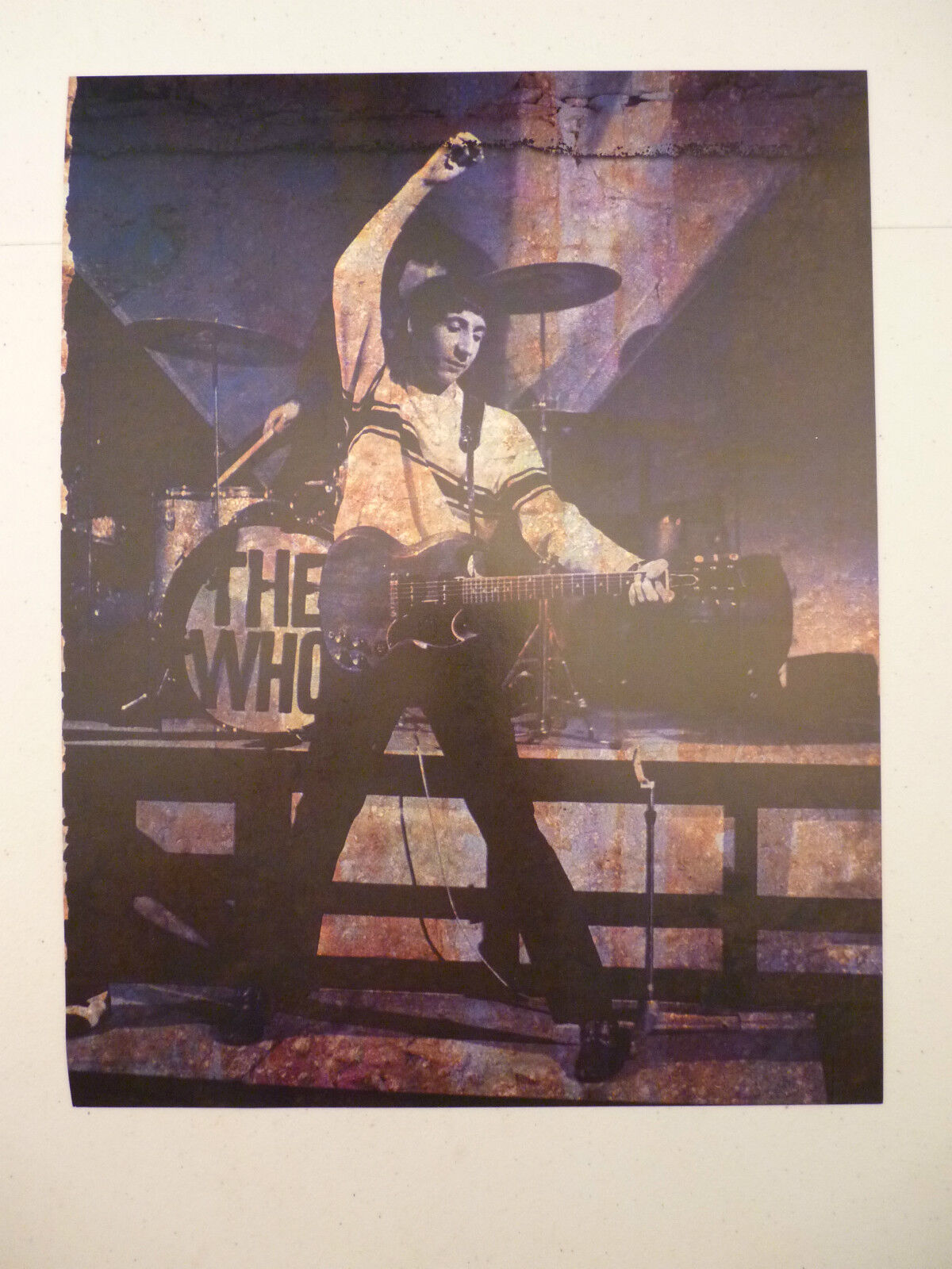 Pete Townshend The Who Guitarist 12x9 Coffee Table Book Photo Poster painting Page