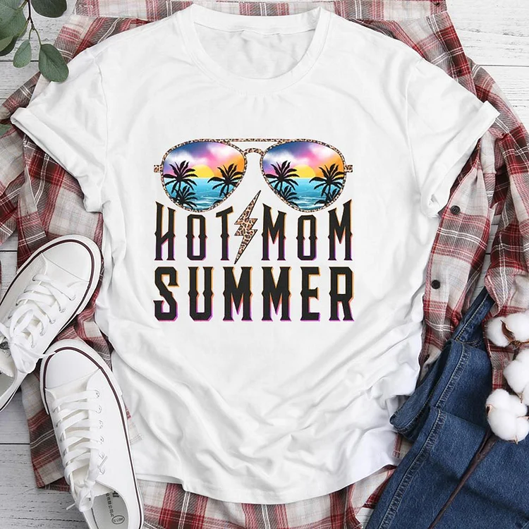 Colorful Sunglasses and Hello Summer  T-shirt Tee -04316