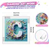 Butterfly Flower C 5D Partial Drill DIY Diamond Painting Kit 30*30cm