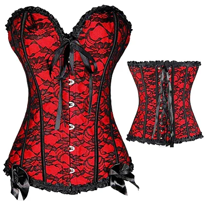 Billionm Sexy Women steampunk clothing gothic Plus Size Corsets Lace Up boned Overbust Bustier Waist Cincher Body shaper corselet S-6XL