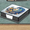 Feathers Leather Diamond Painting Notecard Box 5D DIY Diamond Art Note Box