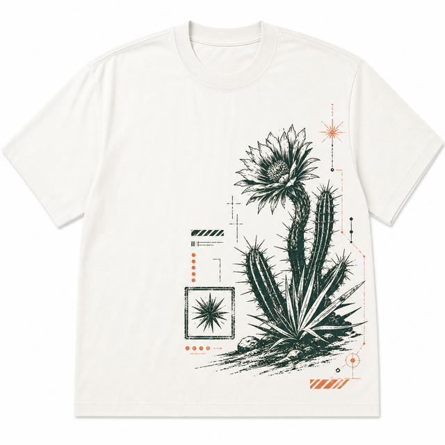 Desert Cactus Cotton T-Shirt