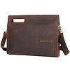 Genuine leather business briefcase men's handbag vertical casual top layer cowhide messenger bag