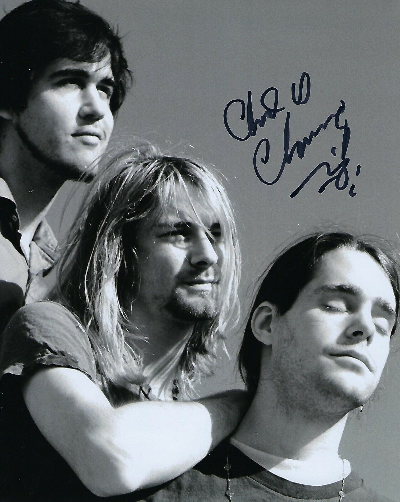 GFA Nirvana Drummer Bleach * CHAD CHANNING * Signed 8x10 Photo Poster painting C4 COA