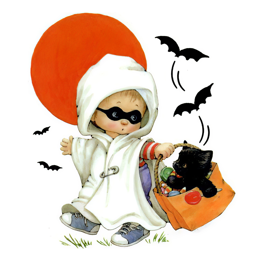 

IY Halloween Kids - Round Drill Diamond Painting - 30*30CM, 501 Original