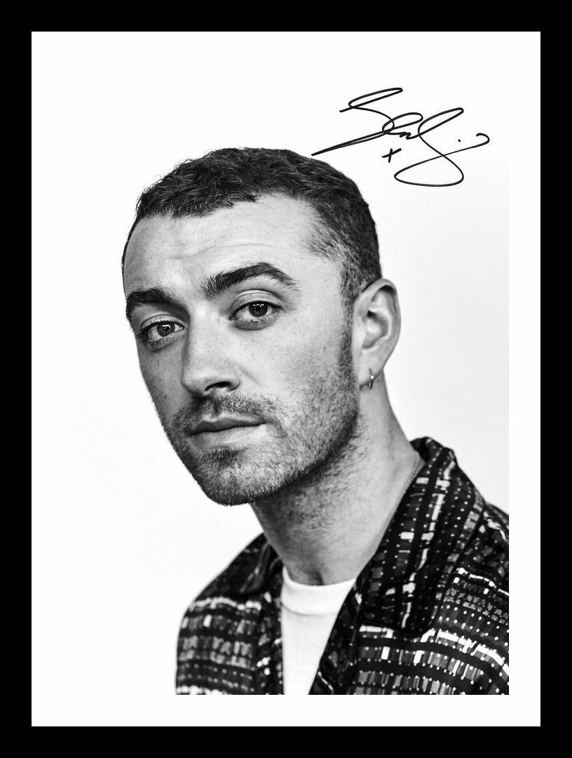 Sam Smith Autograph Signed & Framed Photo Poster painting 4