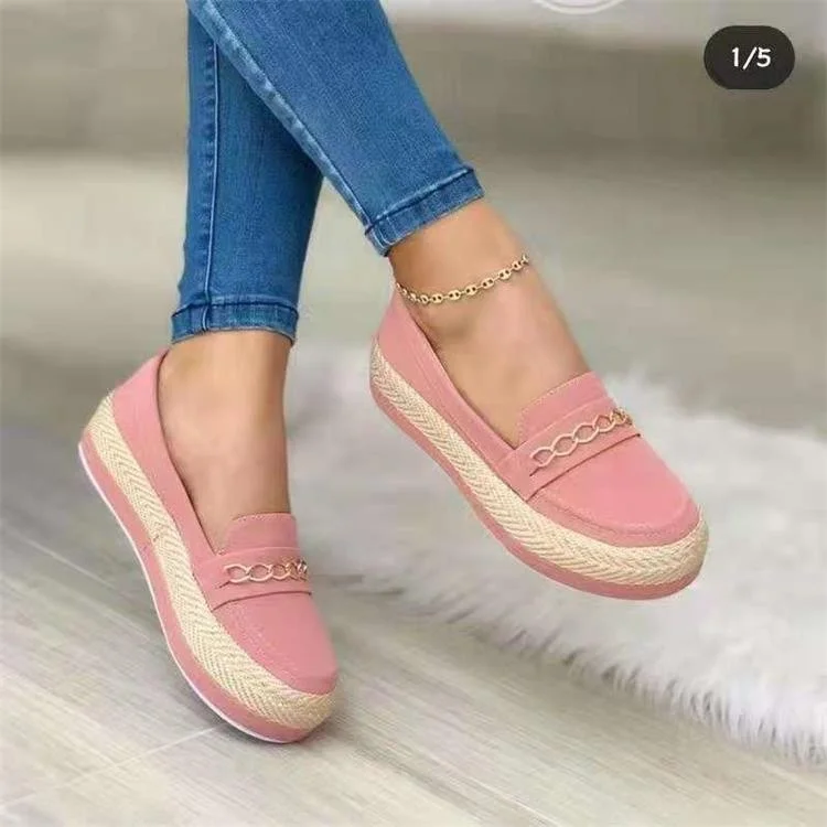 Ladies Lazy Shoes Loafers 2021 Summer New Solid Color Stitching Flat Shoes Outdoor Casual Running Shoes Shoes Zapatos De Mujer