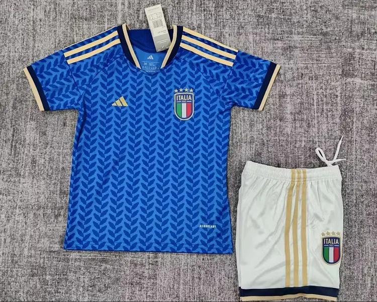 25-26 Italy home children's football jersey 1:1 Thailand quality